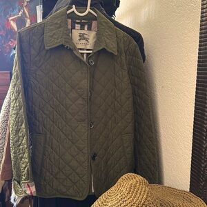 Burberry Olive Quilted Jacket